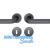 FSB Dr�ckergarnitur 12 1242 ASL auf Rosette BB, Aluminium schwarz matt