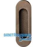 FSB Schiebet�rmuschel 42 4215 oval 35 x 105 mm, Bronze dunkel patiniert gewachst
