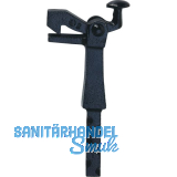 Torhalter 1301 Gr. 1, L�nge sichtbar 105mm,Bodenmontage,Temperguss schwarz lack.