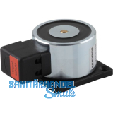 Haftmagnet mit Befestigungsplatte u. Anschlussklemme, Gr. 06, Stahl verzinkt