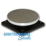 Haftmagnet-Gegenplatte, Gr. 06, beweglich, Platte 75 x 75 mm, Stahl verzinkt