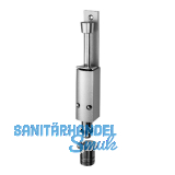 T�rfeststeller 1246 mit Bodenb�chse Hub 120 mm, Alu silber lackiert / Edelstahl