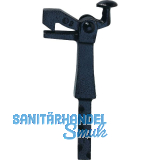 Torhalter 1305 Gr. 3, L�nge sichtbar 120mm,Bodenmontage,Temperguss schwarz lack.