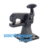 Torhalter 1307 mit Fanghaken f�r Bodenmontage, Temperguss schwarz lackiert