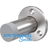 KWS Wandt�rpuffer 2010 � 55 mm, H�he 80 mm, Edelstahl matt