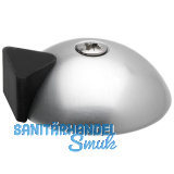 Bodent�rpuffer - Bodenpl. � 60 mm, Anschlagh. 17 mm, silber eloxiert