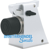 Torhalter 1110 mit Fanghaken und Puffer, H�he 121 mm, Alu silber lackiert