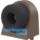 KWS Bodent�rpuffer 2028, 37x48x50mm, Aluminium dunkelbraun eloxiert