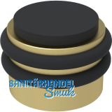 KWS Boden- und Wandt�rpuffer 2053, Gummi schwarz � 42 mm, Messing matt