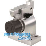 Torhalter 1009 mit Fanghaken und Puffer, Wandmontage, Edelstahl matt