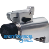 Torhalter 1011 mit Fanghaken und Puffer, Wandmontage, Alu silber eloxiert