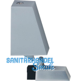 T�rfeststeller 1013 mit Wippe und Gummipuffer, Aluminium silber lackiert