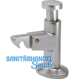 Torhalter 1047 mit Fanghaken, Bodenmontage, Alu silber lackiert