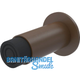 KWS Wandt�rpuffer 2066 gefederter Puffer, L�nge 120 mm, Alu dunkelbraun eloxiert