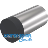 KWS Wandt�rpuffer 2071, � 30 mm, L�nge 80 mm, Edelstahl matt