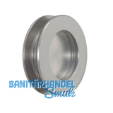 KWS Schiebet�rmuschelpaar 5254 rund, Glasst�rke 8 - 10 mm, Alu Edelstahl-Effekt