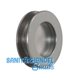 KWS Schiebet�rmuschelpaar 5254 rund, Glasst�rke 8 - 10 mm, Edelstahl matt