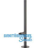 KWS Bodent�rpuffer auf Rohr 2920 gefedert, Edelstahl anthrazit beschichtet