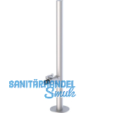 KWS T�rfeststeller 1920 gefedert, auf Rohr, Edelstahl silber lackiert