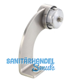 KWS Endst�tze WS - gebogen 90� Rundrohr, rechts, Edelstahl