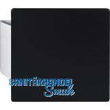 KWS Plattengriff SARAH 150x150x10 mm Alu silber eloxiert/schwarz beschichtet