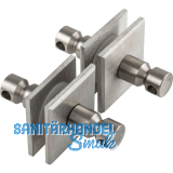 SCH�SSWENDER Befestigungszubeh�r - f�r Glas, paarweise, eckig, TS: 8 - 12mm
