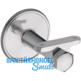 Handlauftr�ger, Rosetten � 70 mm, Wandabstand 65 mm, Aluminium poliert