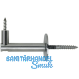 Handlauftr�ger Rosetten � 50 mm, Wandabstand 75 mm, Edelstahl matt