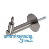 Handlauftr�ger Rosetten � 50 mm, Wandabstand 75 mm, Edelstahl matt