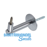 Handlauftr�ger Rosetten � 50 mm, Wandabstand 75 mm, Edelstahl verchromt