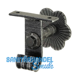 Handlauftr�ger mit Winkel, Wandabstand 60, schwarz lackiert, patiniert