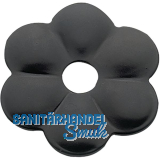 Zierrosette (Pfettenscheibe) � 80x4 mm, Bohr-� 13 mm, schwarz pulverbesch. (C)