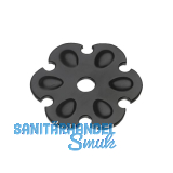 Zierrosette (Pfettenscheibe) � 80x4 mm, Bohr-� 13 mm, schwarz pulverbesch. (A)