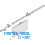 Schiebetorbeschlagset HELM 100 f�r Deckenmontage, max. 100 kg, Stahl verzinkt