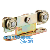 Rollapparat HELM 112 zweipaarig minimale Einbauh�he Stahl verzinkt gelb