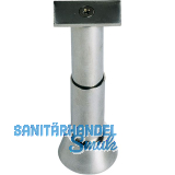 Trennwandst�tze gerade, verstellbar Bodenabstand 100-125 mm, Edelstahl