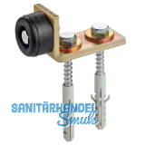 Torpuffer unten HELM 460 mit Befestigungsmaterial 300 kg Stahl verzinkt gelb