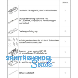 HAWA Junior 100/Z Beschlagset Holz 1 Fangstopper Standard/SoftMove