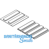 HAWA Junior GP Gleitelemente-Set zu U-F�hrungsschiene Glas 10 mm selbstklebend