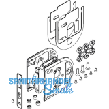 HAWA Toplock Schiebet�rschloss PZ f�r ESG/VSG Glas 8-12,7 mm