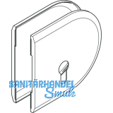 HAWA Toplock Abdeckkappenset rund Profilzylinder Kunststoff Edelstahl-Effekt