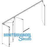 HAWA-Variofold 80/H Grundgarnitur, m. Drehlager o. F�hrung