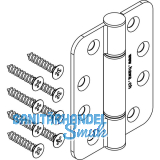 Scharnier HAWACenterfold/Variofold 80/H, m. Schwerlastlagern, Edelstahl