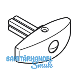 Drehgriff HAWA, TS 41 - 57 mm, Messing vernickelt matt