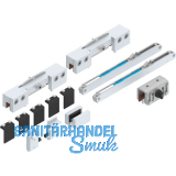 HELM GT-L 80 Beschlagset Glas 8-10,76 mm mit Einzugsd�mpfung silber eloxiert