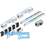 HELM GT-L 80 Beschlagset Glas 8-10,76 mm mit Einzugsd�mpfung Edelstahl-Effekt