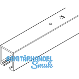 HAWA-Junior 80/100 Laufschiene Deckenmontage L=4000 mm Alu Edelstahl-Effekt