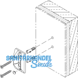 HAWA Zentrierteil Ganzglasschiebet�ren zur Wandmontage grau