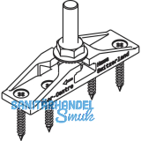 HAWA-Junior 40/Z Zweiwegaufh�ngung mit Tragschraube M8