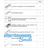 HAWA Junior 100/Z Beschlagset Holz Laufschiene L=1400 mm silber eloxiert